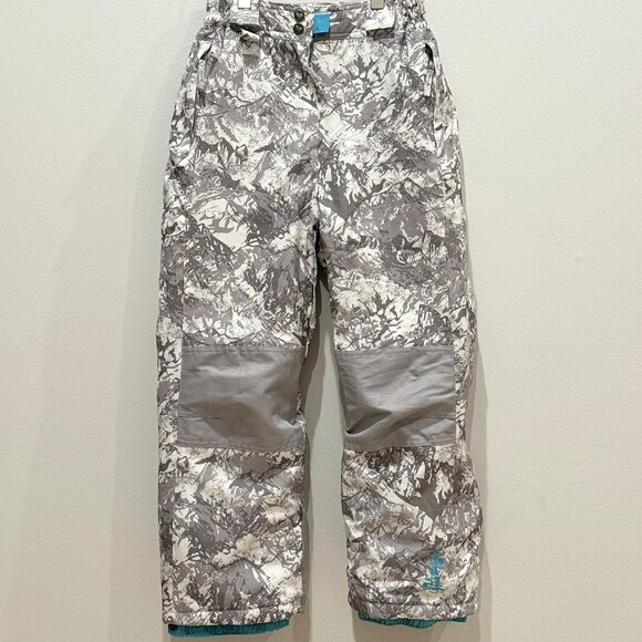 32 Degrees Weatherproof Girl's Winter Ski/Snow Pants, Grey Camouflage, M (10-12) - Picture 1 of 12